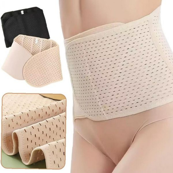 통기성 복부 압박 보정속옷 산모 회복 지지대 허리 배 관리 베이지 블랙 메쉬 소재