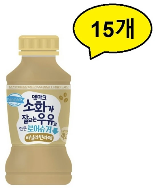 소화가 잘되는 우유 바닐라빈 라떼 350ml, 15개 - 쿠팡