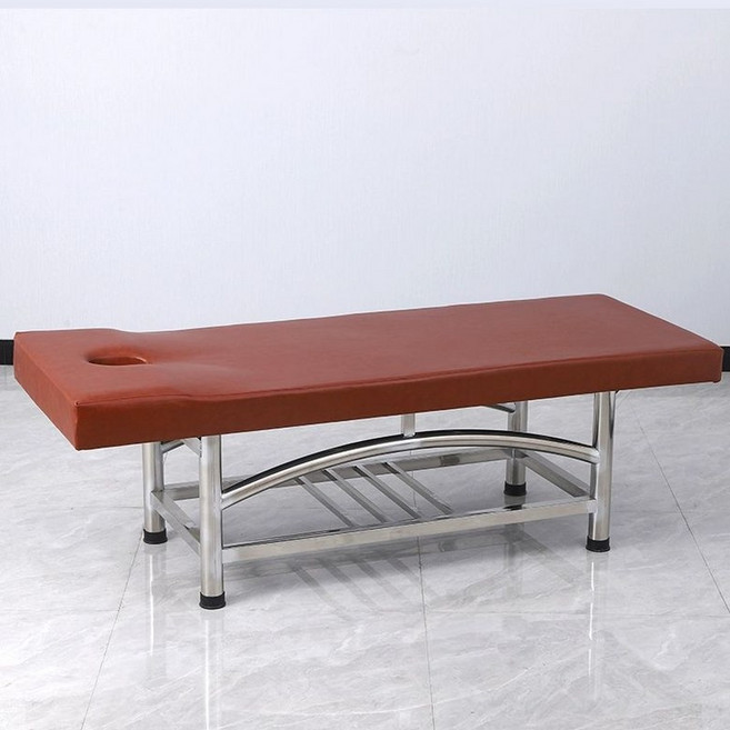 때밀이 침대 세신 베드 방수 마사지 사우나용 목욕탕용, 폭 70 높이 70 브라운 구멍 있음 A, 1개