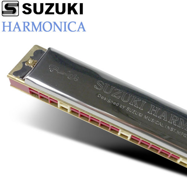 스즈키 하모니카 STUDY24 트레몰로 24홀 입문용 연습용, C#, 1개