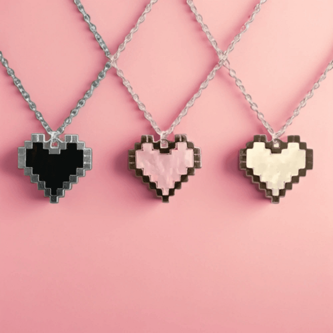 3명 우정목걸이 3인 하트 자매 친구 실버 우정템 아이템