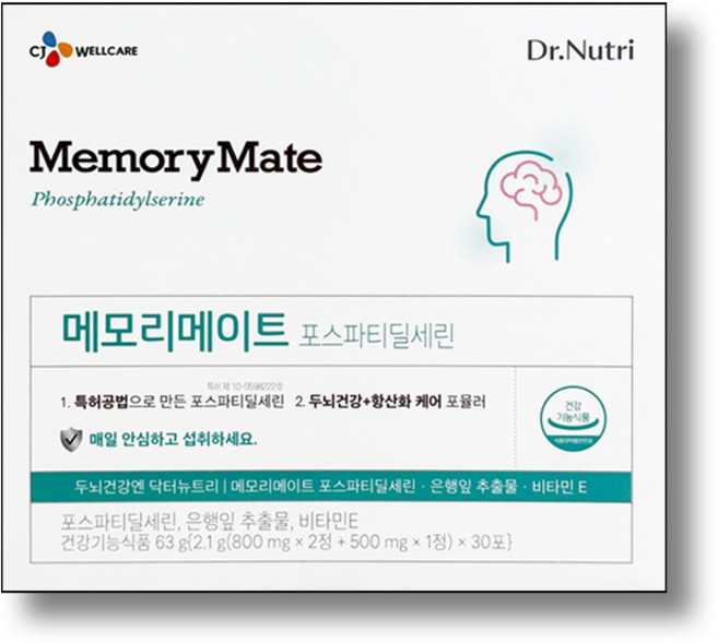CJ웰케어 닥터뉴트리 메모리메이트 포스파티딜세린, 30회분, 1개
