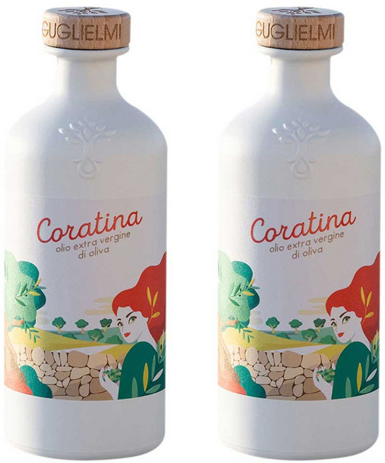 굴리엘미 모노컬티바 콜라티나 엑스트라 버진 올리브 오일, 2개, 500ml