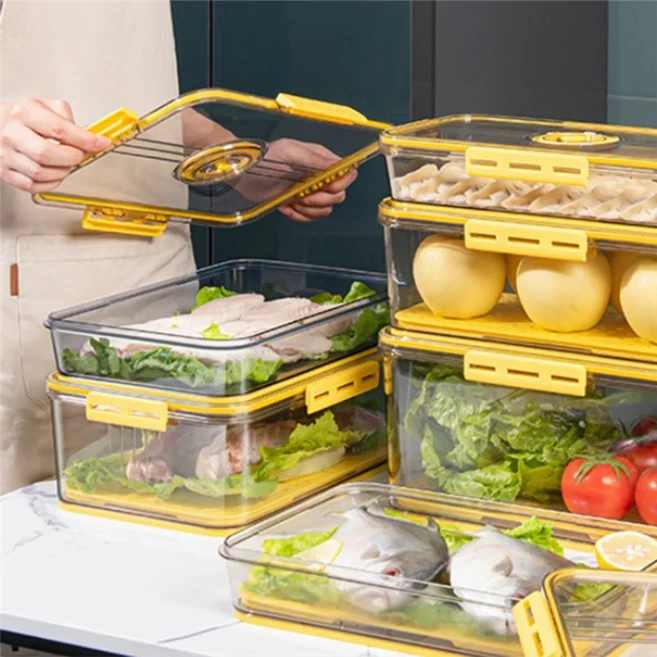 A77I 빵 상자 주방 카운터용 밀폐형 시간 기록 뚜껑이 있는 보관, 01 Grey