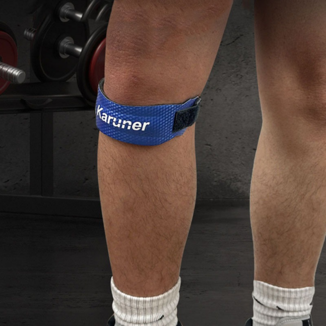 하니모아 슬개골 무릎보호대 2개, 블루, 1세트