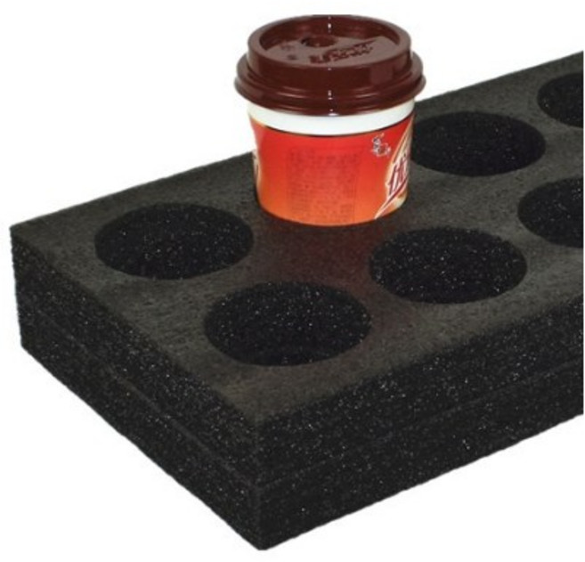 배달대행 음료 스펀지 컵홀더 2구 3구 6구 커피 쥬스 탑박스 가방 음료고정