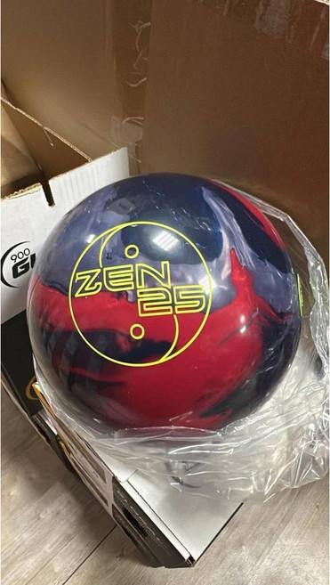 900 Global Zen 25 保齡球, 1個, 14, Red/Silver/Black