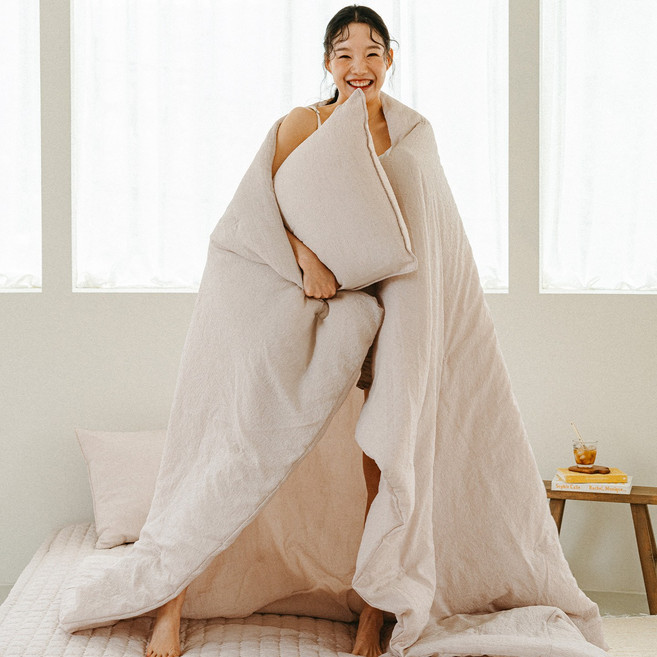 드리울 린넨 시어서커 여름 이불