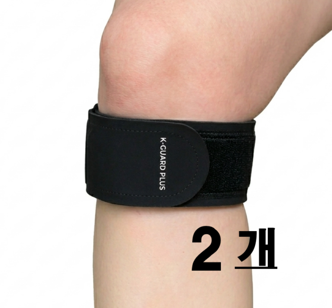 케이가드 플러스 무릎보호대, 블랙, 1세트