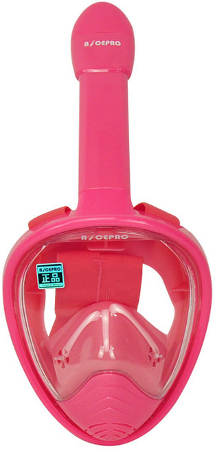 나이스프로 아동용 풀페이스 스노쿨링 마스크, 핑크