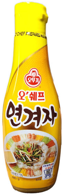 오뚜기 오쉐프 연겨자, 480g, 5개
