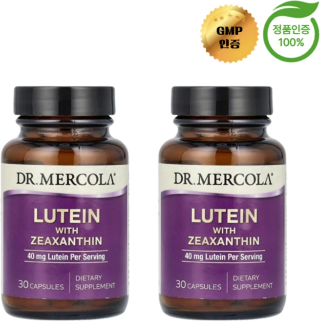 Dr. Mercola 루테인 지아잔틴 40 mg 30정 2개 - 쿠팡