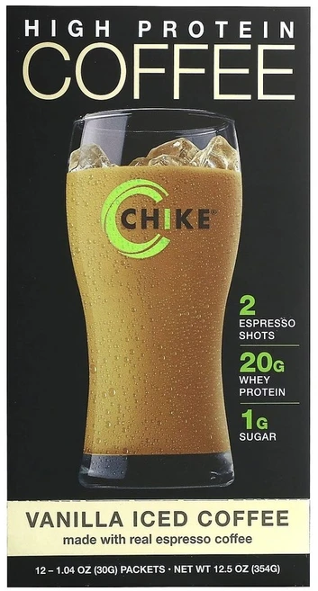 치크 뉴트리션 하이 프로틴 아이스 커피 바닐라 12 패킷 각 30g ( 1.04oz ), 1개 - 쿠팡