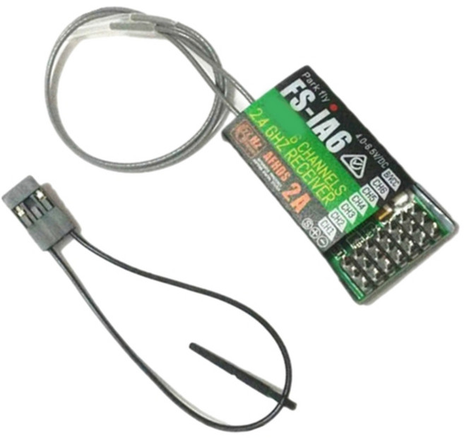 사용하기 쉽고 안정적으로 작동하는 원격 조종 항공기를 위한 이중 안테나가 장착된 신뢰할 수 있는 FSIA6 수신기 2.4G 6 채널