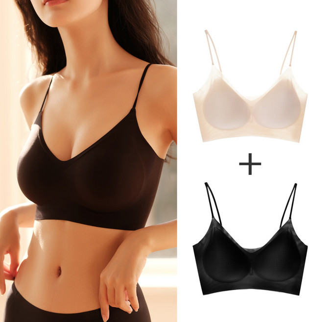 심리스 브라 1+1 무봉제 노와이어 편한 데일리 여성 속옷세트
