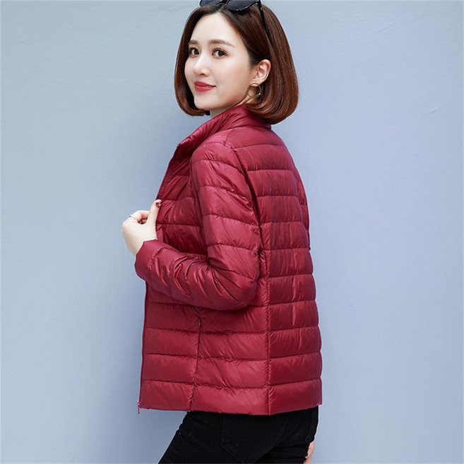 TKX 경량패딩 여성 겨울 가볍고 따뜻한 누빔 오리털 깔깔이점퍼 작업복 빅사이즈