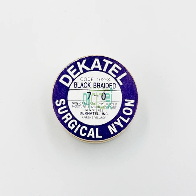 블랙롤나이론 Black Roll Nylon DEKATEL 비멸균 Surgical Nylon, 7/0, 1개 - 쿠팡