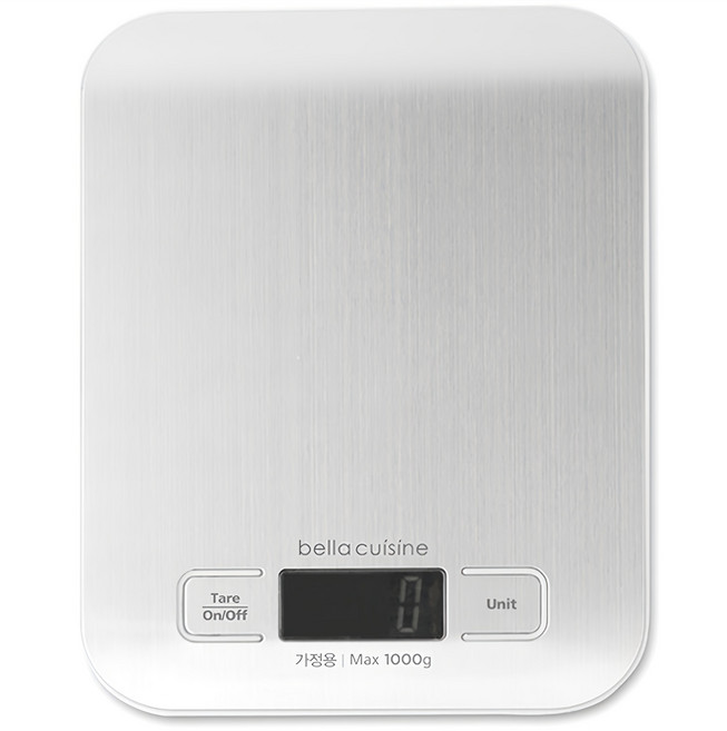 벨라쿠진 스테인리스 스틸 주방 저울, 1kg
