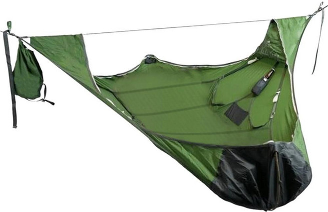 전술용 정글 해먹 군사 등급 장비 통합 모기장 강화 스티칭 실라 하마카 야외 가구, CHINA, 색상: 1. green