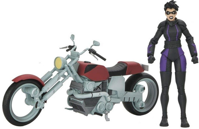 미국출고 평점4.5+ 236044 십대 돌연변이 닌자 거북이 (The Last Ronin) - 케이시 마리 오토바이 17.8cm(7인치) 스케일 액션 피규어
