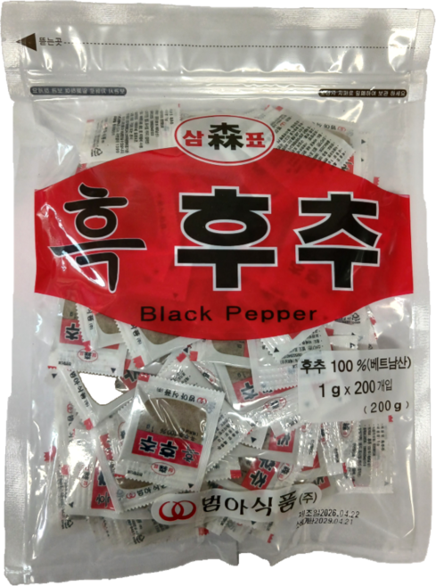 삼표 흑후추가루 1g x 200, 200g, 1개
