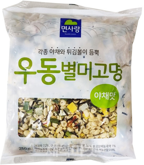 면사랑 우동별미고명 야채맛, 250g, 1개