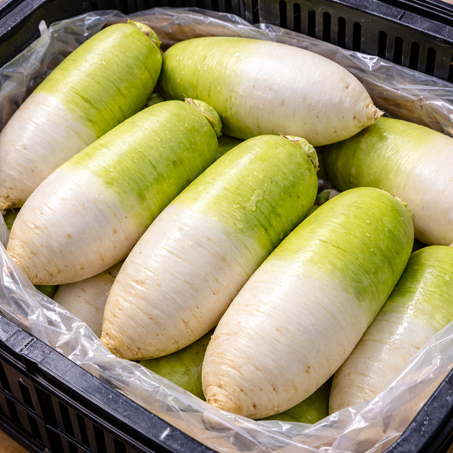 임가농산 시원한 제주도 세척 월동무, 1개, 월동무 5kg 내외