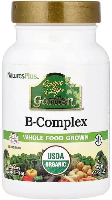 NaturesPlus Source of Life® Garden B-복합체 베지 캡슐 60정 NAP-30732, 1, 0.8978860294459707 - 쿠팡