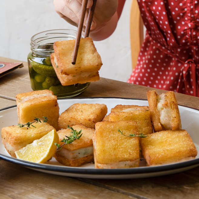 [프로즌]얇은빵 멘보샤(6알), 1박스, 252g