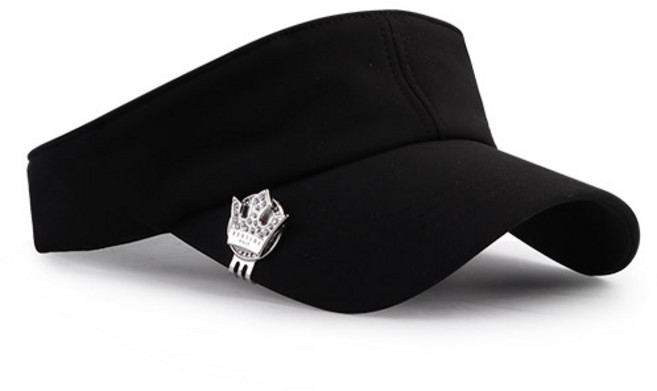 MQUM 남자 여성 골프 쿨썬캡 볼마커세트 골프 썬캡모자, 블랙