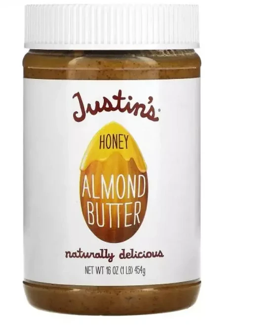 저스틴 허니 꿀 Honey 아몬드 Almond Butter 버터 16, 454g, 1개