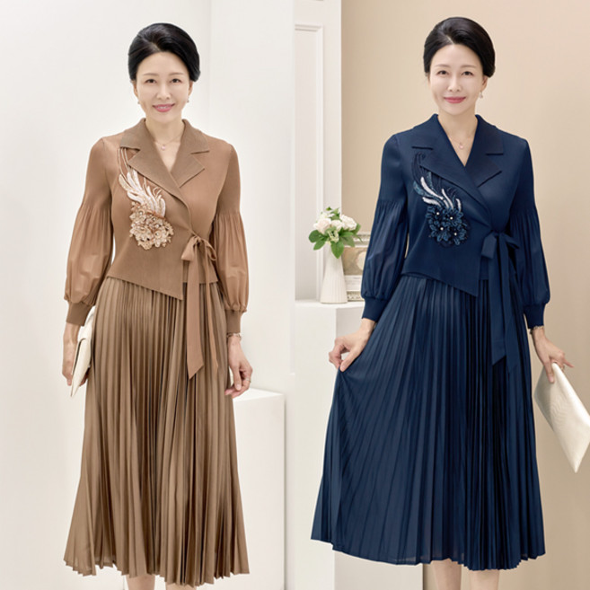 [엄마옷 로즈맘] 데로플리츠원피스