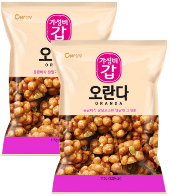 청우식품 오란다, 115g, 2개