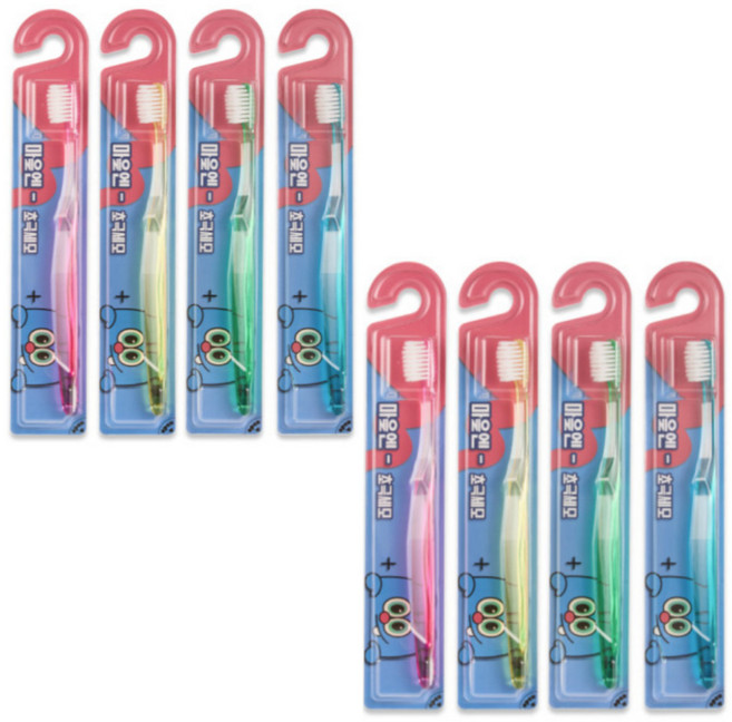 엄빠의선택 부드러운 작은헤드 이중 극세모칫솔 임플란트 잇몸 임산부 여성용 보건소 치과칫솔, 1박스, 8개입