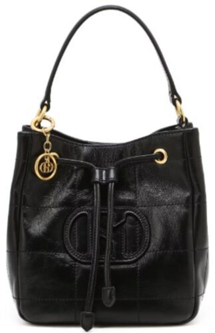 [백화점정품/매장출고] 헤지스 [26SS][H20퀼팅] 블랙 퀼팅 소가죽 복조리 크로스백 HIWA6E765BK