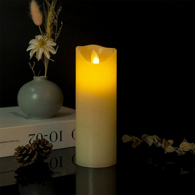 ITEM LUCKY LED 캔들 2p 15cmx5.5cm 탁상캔들조명