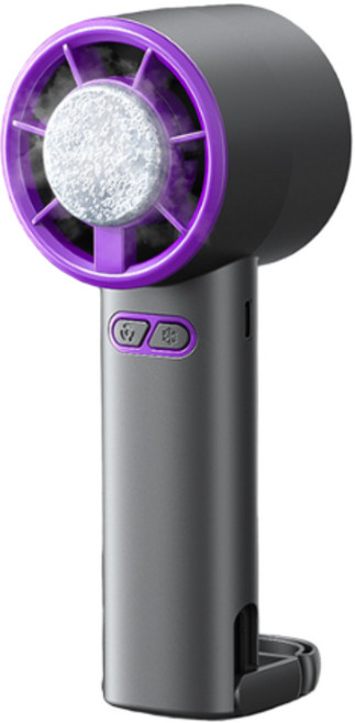 루로아 휴대용 BLDC 냉각 손 선풍기, 다크 그레이, 3S냉각