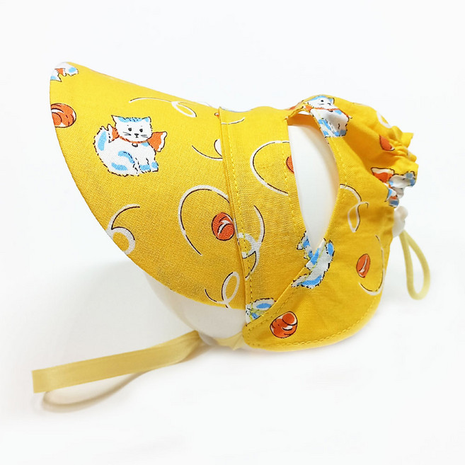 하니펫 강아지 자외선차단 썬캡 모자 챙모자, 1개, 토이캣