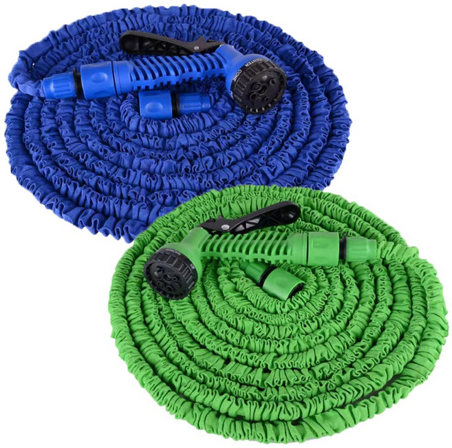 늘어나는 매직 호스 7.5m/15m/30m 스프링 물호스 고압 스프레이 세차 청소 정원, 1개