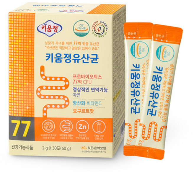 키움정유산균 2gX30포 1박스(1개월분) - 77억 맞춤 유산균, 1개, 60g