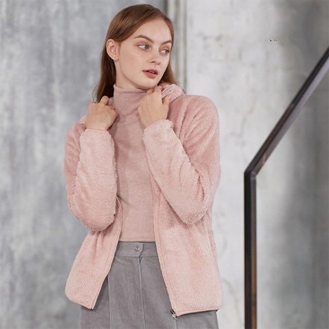 이엑스알 여성 보아 후리스 집업 자켓 가볍고 따뜻한 간절기 아우터