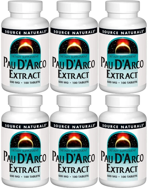 Source Naturals 소스내추럴스 포다르코 추출물 500mg 테블릿, 100정, 6개 - 쿠팡