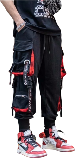 조거레드포켓카고PT 방송댄스복 여성의류 커버댄스 걸스힙합 케이팝 스트릿