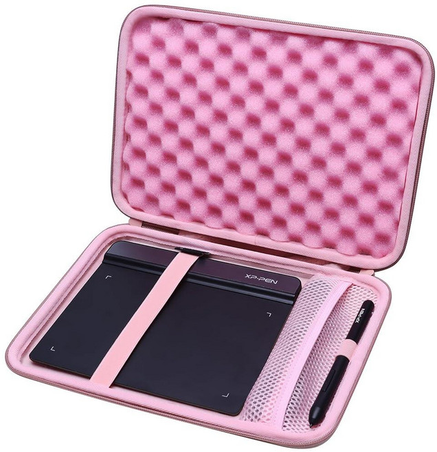 Wacom Intuos용 LTGEM 태블릿 케이스 소형 그래픽 드로잉 피팅 모델 CTL4100 또는 XPPen StarG640 로즈 골드, LTGEM XPPen 드로잉 태블릿 StarG640 디, 1개, Rose Gold