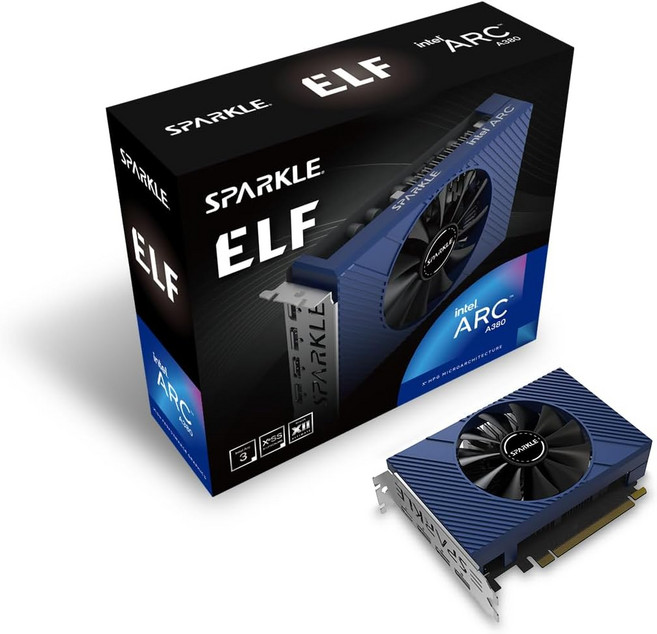 스파클 인텔 아크 A380 ELF 6GB GDDR6 싱글 팬 SA380E-6G