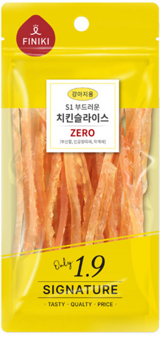 피니키 강아지간식 시그니쳐1.9, S1 부드러운 치킨슬라이스, 35g, 4개