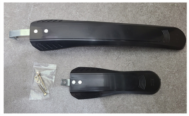 평촌바이크 일체형 흙받이 - 블랙 / 그레이, 1개