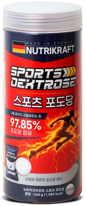 뉴트리크라프트 스포츠 포도당 캔디 200정, 3개