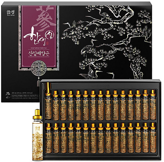 한생 산삼배양근 600ml / 고급진 포장으로 선물하기 좋아요~, 30개, 20ml