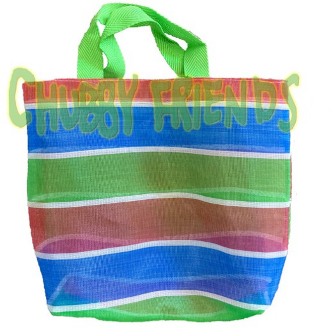 【肉肉朋友】茄芷袋 茄芷仔 阿嬤袋 台客袋 復古手提袋 嘎嘰包, 小, 藍、綠、桃紅